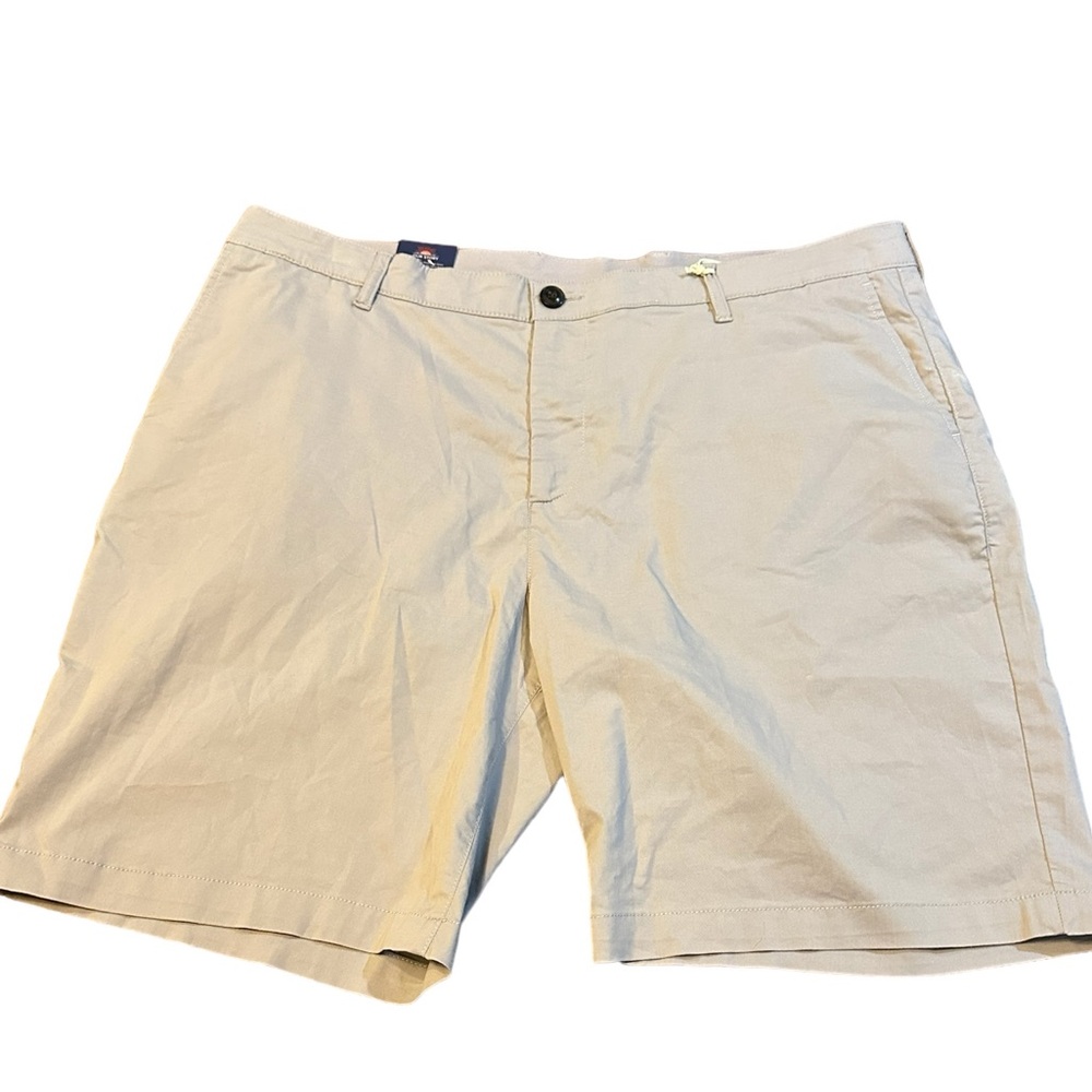 Faherty Essential Short 9” Seam beige cool max Eco Made organic cotton